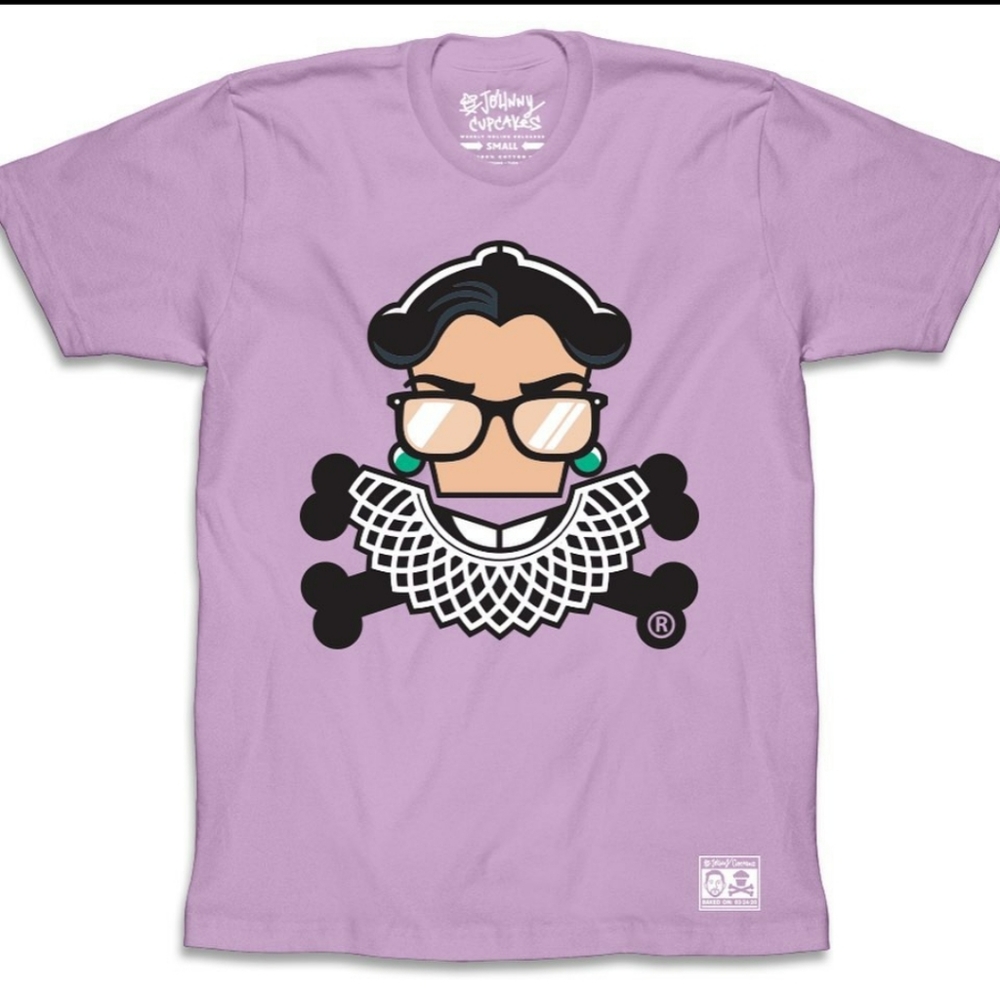 Ruth Bader Ginsburg limited edition Johnny Cupcakes t-shirt